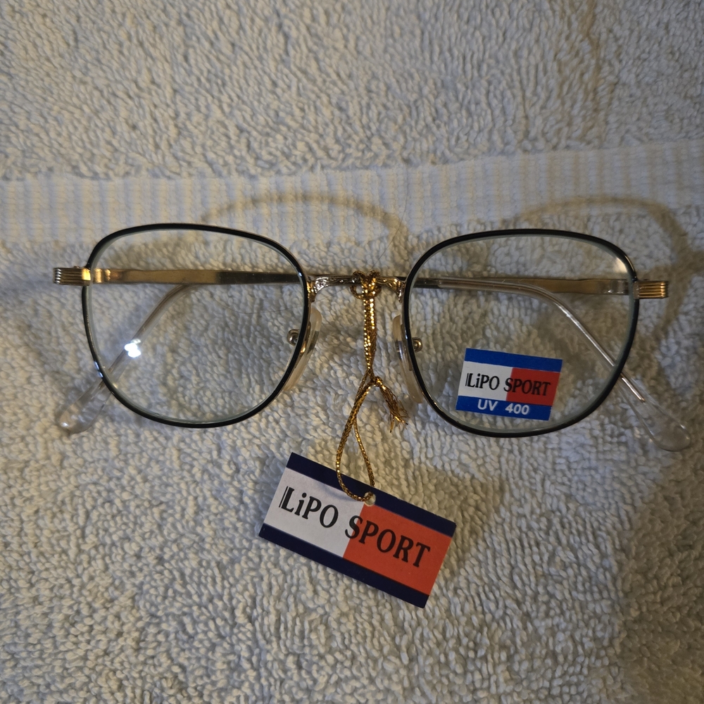 NEW Women's Gold & Black UV Glasses